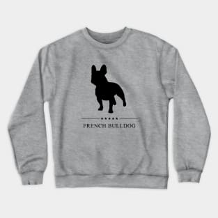 French Bulldog Black Silhouette Crewneck Sweatshirt